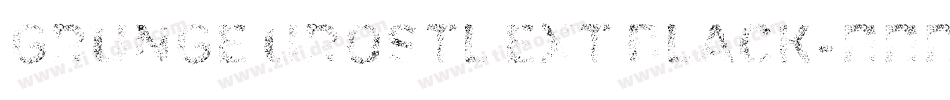 Grunge Urostl Ext Black字体转换